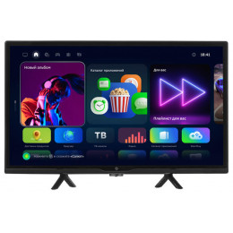 24" (60 см) Телевизор LED DEXP H24G8100C черный HD, 1366x768, Wi-Fi, 60 Гц