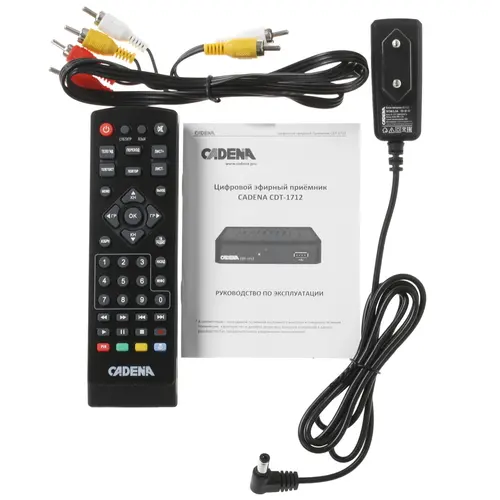 Приставка для цифрового ТВ Cadena CDT-1712 черный