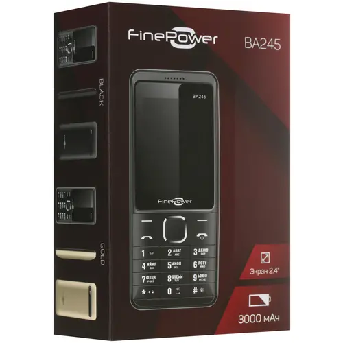 Сотовый телефон FinePower BA245 золотистый