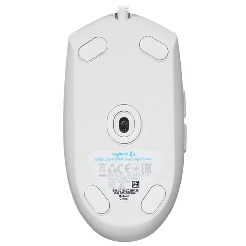 Мышь проводная Logitech G102 LIGHTSYNC [910-005824] белый