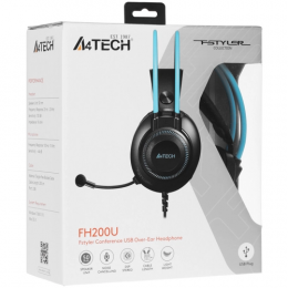 Проводная гарнитура A4 Fstyler FH200U голубой