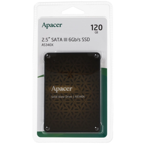 120 ГБ 2.5" SATA накопитель Apacer AS340X [AP120GAS340XC-1]