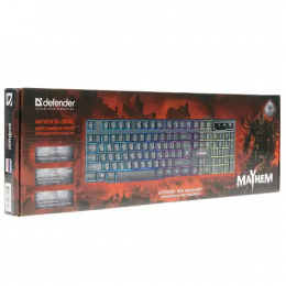 Клавиатура проводная Defender Mayhem GK-360DL