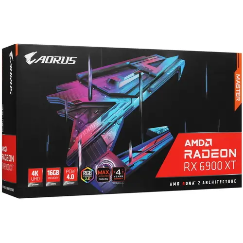 Видеокарта GIGABYTE AORUS Radeon RX 6900 XT MASTER [GV-R69XTAORUS M-16GD rev2.0]