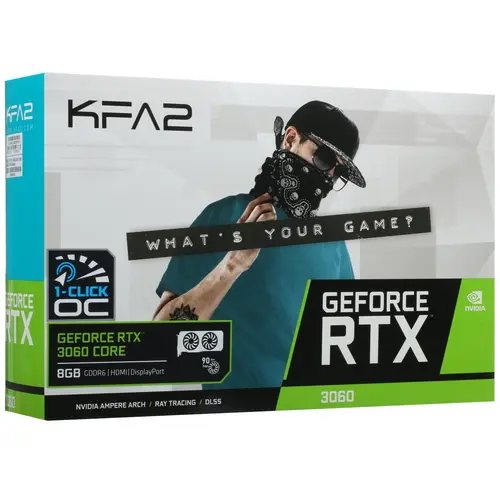 Видеокарта KFA2 GeForce RTX 3060 CORE [36NSL8MD6OCK]