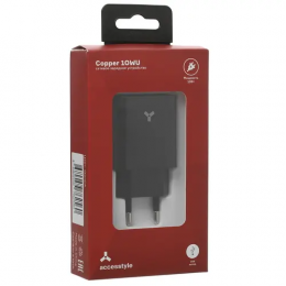 Сетевое зарядное устройство Accesstyle Copper 10WU черный