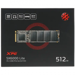 512 ГБ SSD M.2 накопитель ADATA XPG SX6000 Lite [ASX6000LNP-512GT-C]