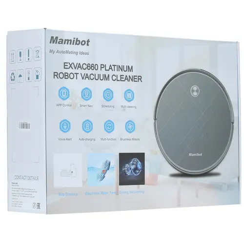 Робот-пылесос Mamibot EXVAC660 серый уборка