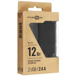 Сетевое зарядное устройство FinePower WC-12-2 черный