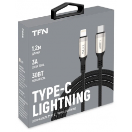 Кабель USB 2.0 AM - Lightning(M) (1м) 8P, TFN-CLIGUSB1MBK (black)