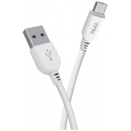 Кабель TFN microUSB USB 1.0м, цвет белый Кабель TFN USB-A / Lightning, ПВХ, 1 м, белый