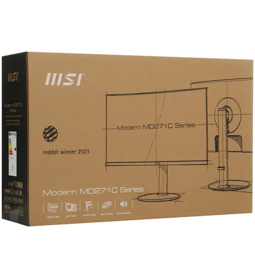 27" Монитор MSI Modern MD271PW белый 1920x1080@75 Гц