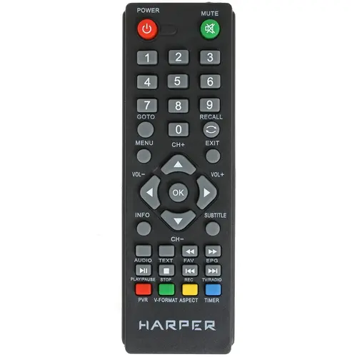 Приставка для цифрового ТВ Harper HDT2-1030 черный