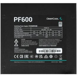 Блок питания DEEPCOOL PF600 [R-PF600D-HA0B-EU]