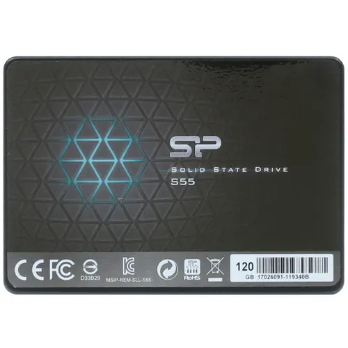 120 ГБ 2.5" SATA накопитель Silicon Power Slim S55 [SP120GBSS3S55S25]