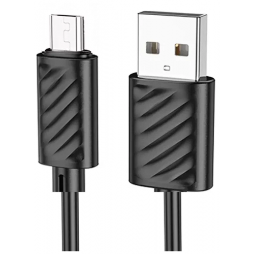 Кабель Hoco X88 USB - microUSB, 1м, 2.4A; черный