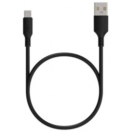 Кабель MAXVI USB - micro USB (MC-01Plus), 1.2м, 2A, черный