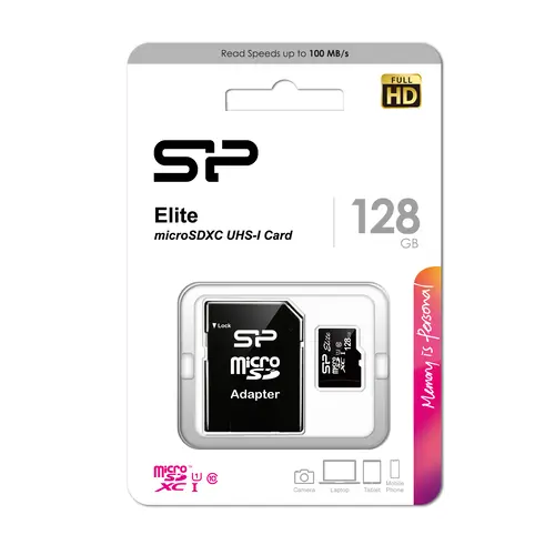 Карта памяти Silicon Power Elite microSDXC 128 ГБ 