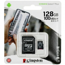 Карта памяти Kingston Canvas Select Plus microSDXC 128 ГБ [SDCS2/128GB]