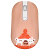 Мышь+коврик беспроводная DEXP WM-201WU Bear бежевый