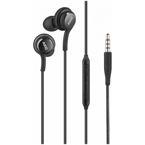 Наушники гарнитура для смартфонов Samsung AKG S8/S9/S10/Plus с микрофоном EO-IG955 черные