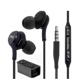 Наушники гарнитура для смартфонов Samsung AKG S8/S9/S10/Plus с микрофоном EO-IG955 черные