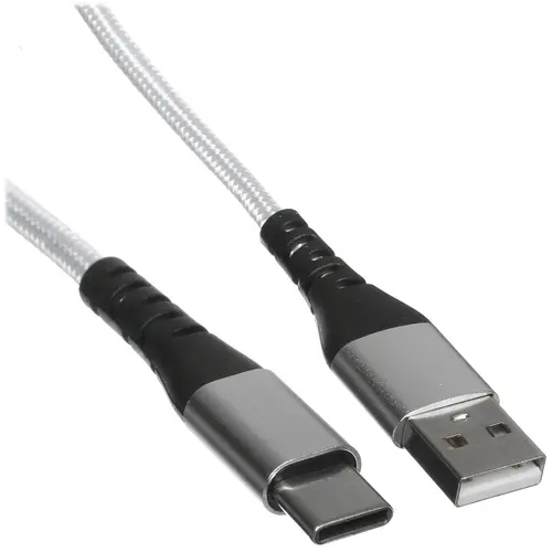 Кабель круглый DEXP USB Type-C - USB 2.0 Type-A белый 1.5 м