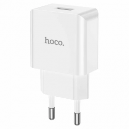 Сетевое зарядное устройство HOCO C106A 1xUSB 2.1A, 10.5W, белый