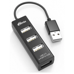 USB-разветвитель Ritmix CR-2402Black 