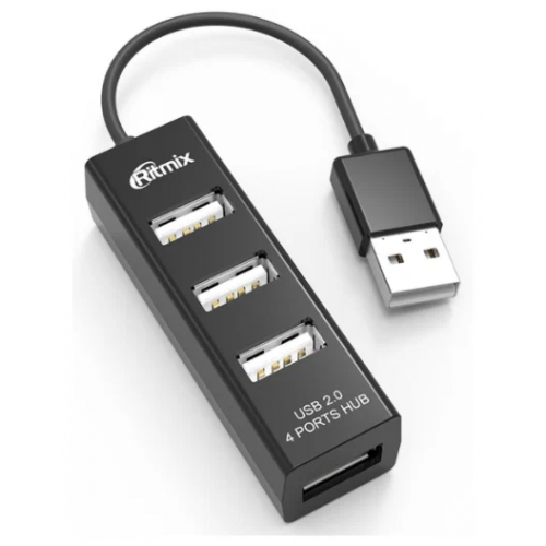 USB-разветвитель Ritmix CR-2402Black 