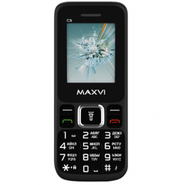 Сотовый телефон Maxvi C3i черный