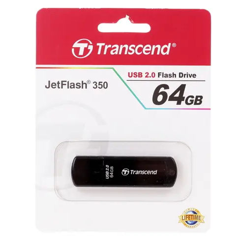 Память USB Flash 64 ГБ Transcend JetFlash 350 [TS64GJF350]