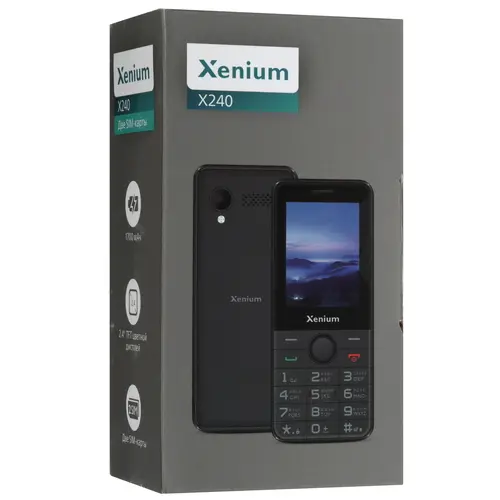 Сотовый телефон Philips Xenium X240 черный