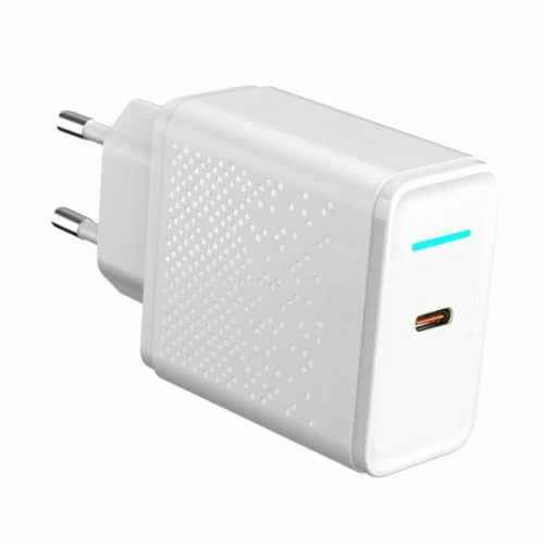 Сетевое ЗУ Krutoff CH-09 USB Type-C, PD 20W белый