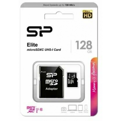Карта памяти Silicon Power Elite microSDXC 128 ГБ