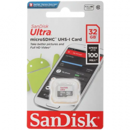 Карта памяти SanDisk Ultra microSDHC 32 ГБ [SDSQUNR-032G-GN3MN]