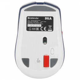 Мышь беспроводная Defender DILA MM-282 белый 