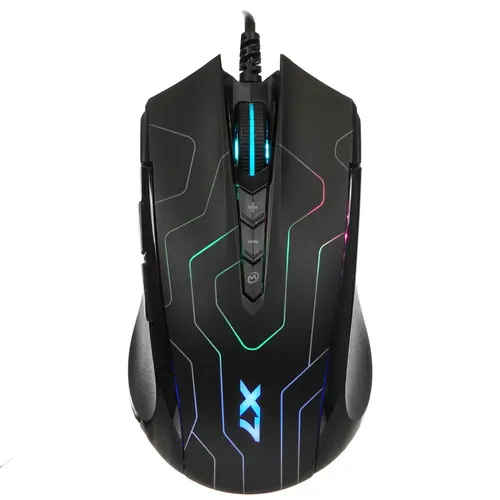 Мышь проводная A4Tech X89 Maze черный