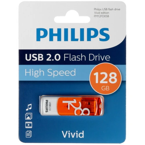 Память USB Flash 128 ГБ PHILIPS VIVID2.0 [FM12FD05B/97]