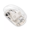Мышь беспроводная Hoco GM29 Crystals двухрежимная 2.4G Bluetooth+USB прозрачная белая бесшумная