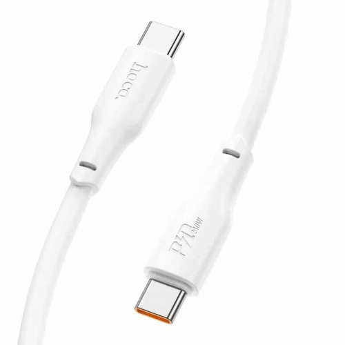Кабель круглый Hoco x96  USB Type-C - USB Type-C белый 1 м 5 А, 100 Вт