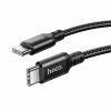 Кабель круглый Hoco X83 USB Type-C - USB Type-C черный 1 м 3 А, 60 Вт