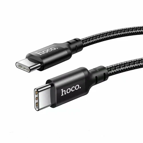 Кабель круглый Hoco X83 USB Type-C - USB Type-C черный 1 м 3 А, 60 Вт