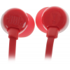 Проводные наушники JBL T110 красный