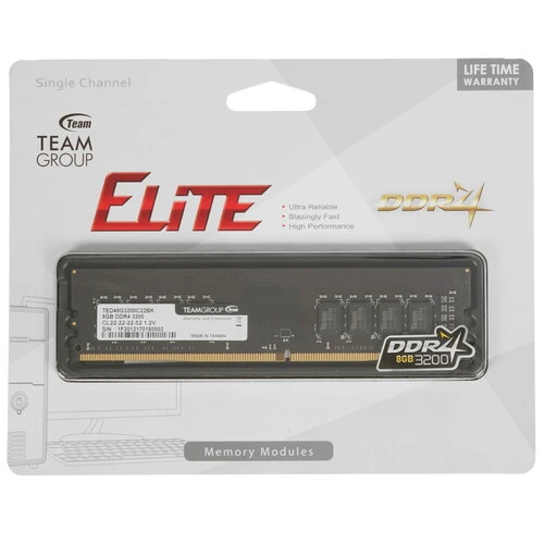 Оперативная память TeamGroup T-Force Elite [TED48G3200C2201] 8 ГБ