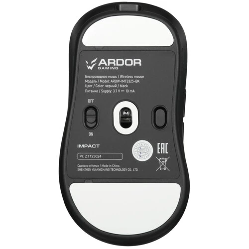 Мышь беспроводная/проводная ARDOR GAMING Impact [ARDW-IMT3325-BK] черный
