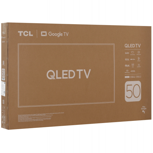 50" (127 см) Телевизор TCL 50P7K черный Direct LED, QLED