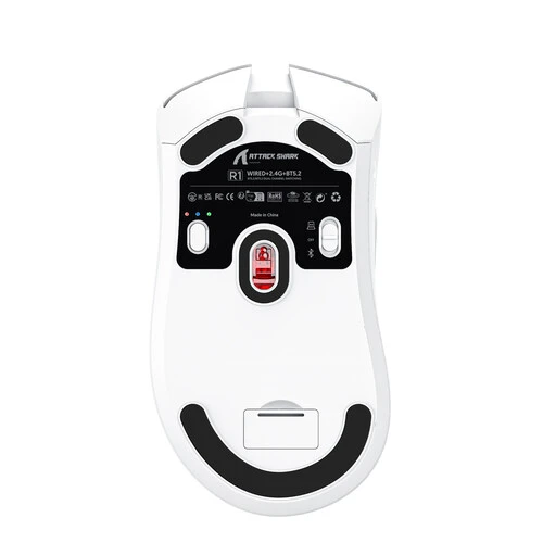 Мышь беспроводная/проводная Attack Shark R1 [Shark R1 White] белый