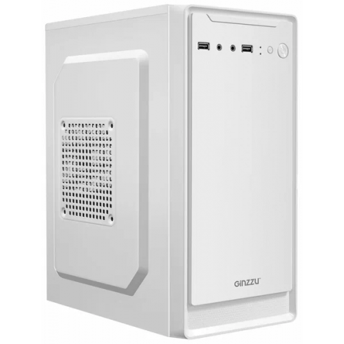 Корпус GiNZZU B185 [B185] белый Mini-Tower, Micro-ATX, USB 2.0 Type-A