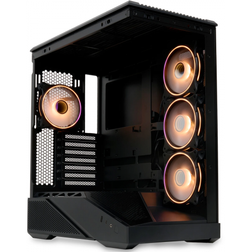 Корпус HSPD F711 (F711-TGBK- ARGB) черный